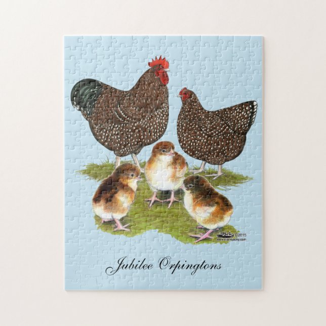 Puzzle Orpington Jubilee Famille de poulet (Vertical)