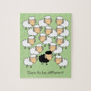 Puzzle Oser être un mouton noir différent