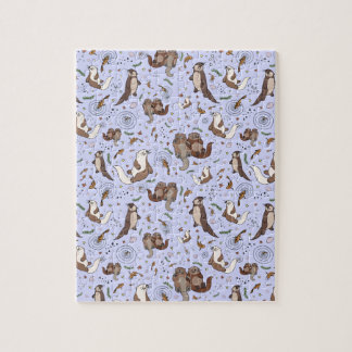 Puzzle Otter en violet