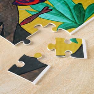 Puzzle Où les pensées nagent Art de femme noire afrocen
