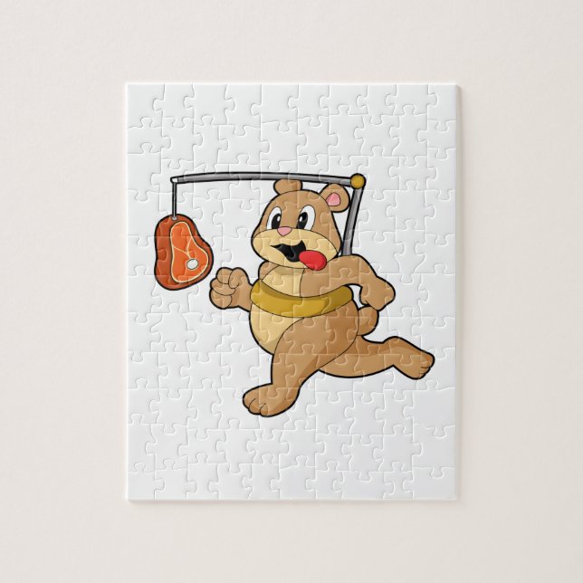 Puzzle Ours comme coureur (Vertical)