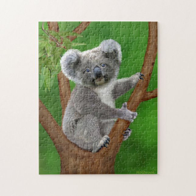 Puzzle Ours de koala aux yeux bleus de bébé (Vertical)