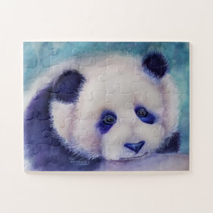 Puzzle Ours de panda blanc et noir doux