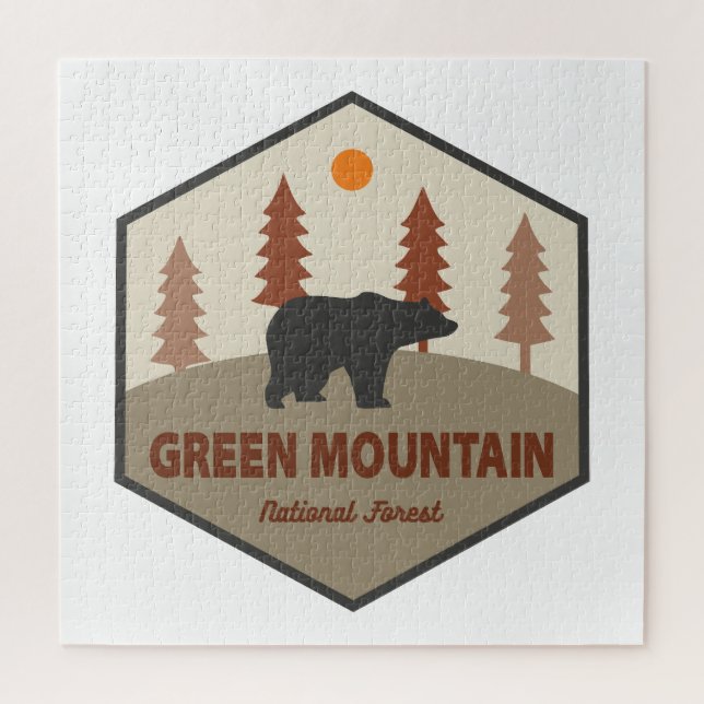 Puzzle Ours forestier national de Green Mountain (Vertical)