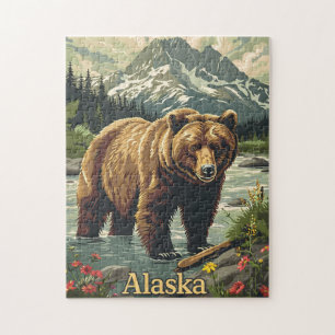 Puzzle Ours grizzli de l'Alaska