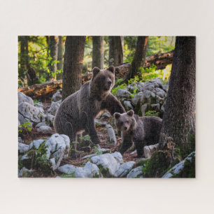 Puzzle Ours mère et ourson Slovénie
