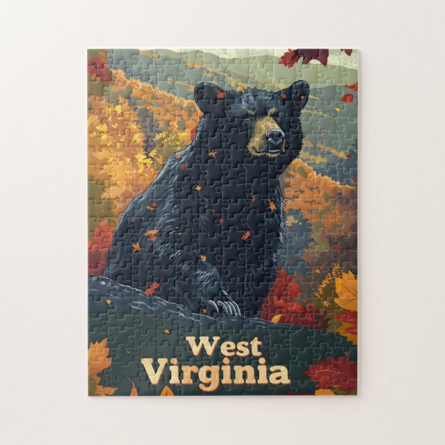 Puzzle Ours noir de Virginie occidentale (Vertical)