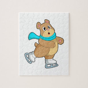 Puzzle Ours Patinage sur glace Patins sur glace