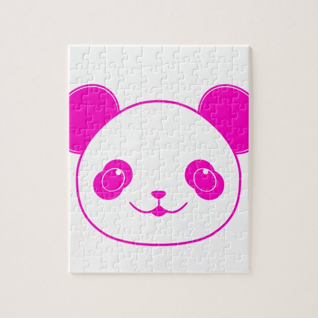 Puzzle Ours rose Kawaii Panda (Vertical)