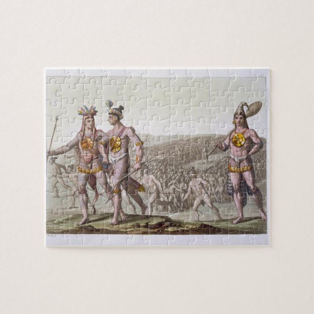 Puzzle Outina en chef, ennemi de Saturiba, marche parmi (Horizontal)