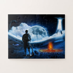 Puzzle OVNI Alien Bateau Enlèvement Space Ship