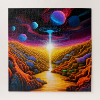 Puzzle OVNI dans le monde de l'Imaginaire