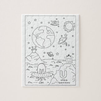 Puzzle OVNIs et extraterrestres, Puzzle, 20 x 25 cm, 110