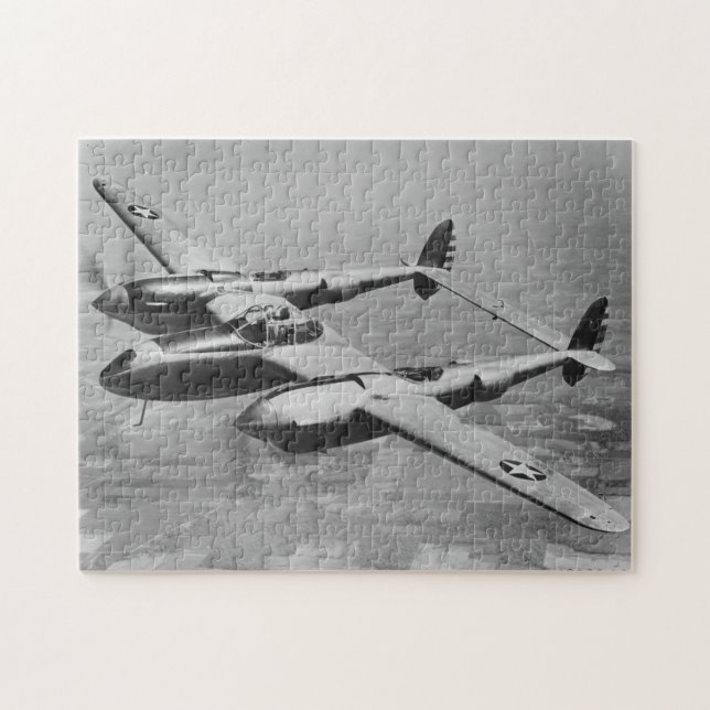 Puzzle P-38 Éclair photographie de l'aviation en temps de (Horizontal)
