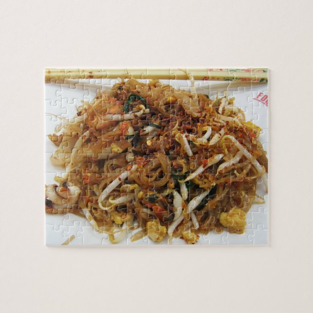 Puzzle Pad Thai [ผั ด ไ ท ย] Thailand Street Food (Horizontal)