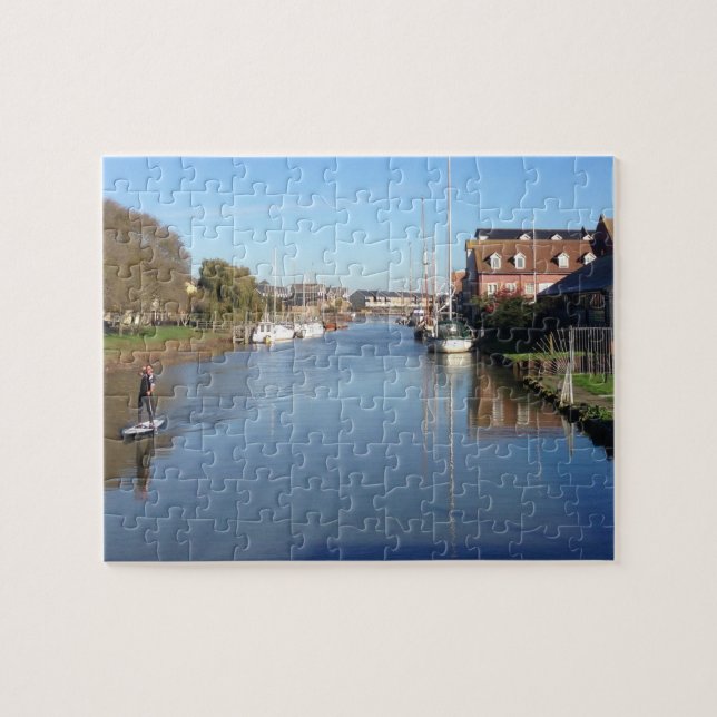 Puzzle Paddle Boarder sur Faversham Creek Angleterre (Horizontal)