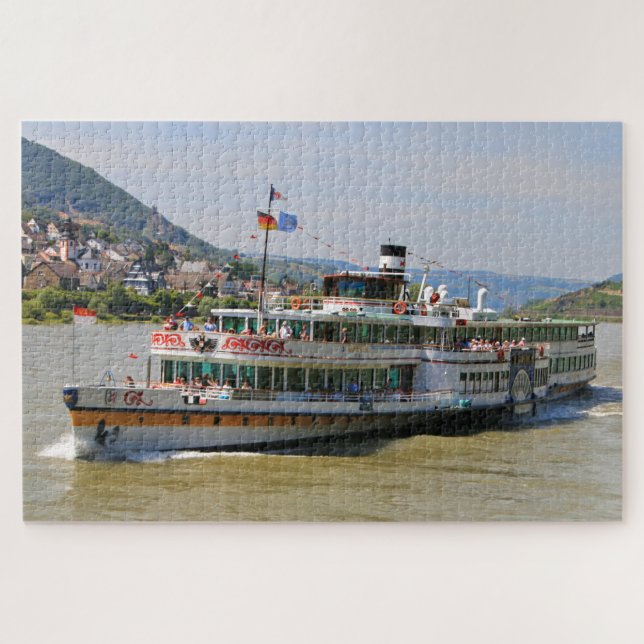 Puzzle Paddle vapeur, Goethe, Rhin, Allemagne (Horizontal)