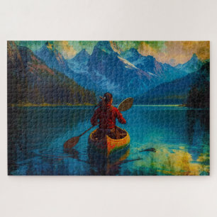 Puzzle Paddler et canot des Premières nations du Canada
