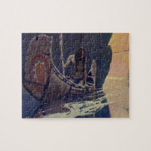 Puzzle Pagaie Classique Vintage Canoë Indien Soleil