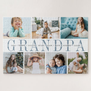 Puzzle Page d'accueil 7 Grandpa Photo Grandchildren Colla