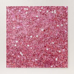 Puzzle Paillettes Rose Pastel