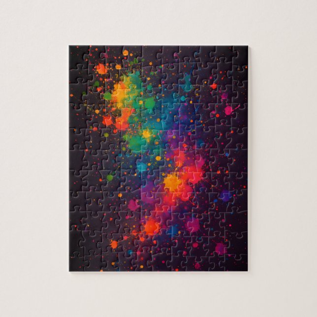 Puzzle Paint Splatter (Vertical)