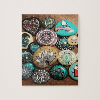 Puzzle Painted Rock