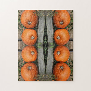 Puzzle Paire Citrouille d'automne Abstrait