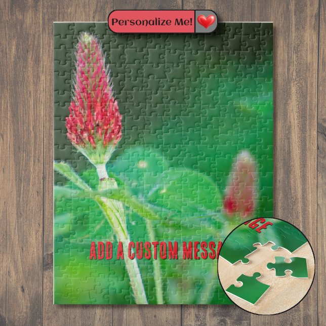 Puzzle Paire de Trèfle Pourpre (Crimson Clover Pair Jigsaw Puzzle)