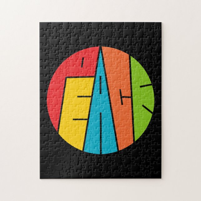 Puzzle Paix - art de mot (Vertical)