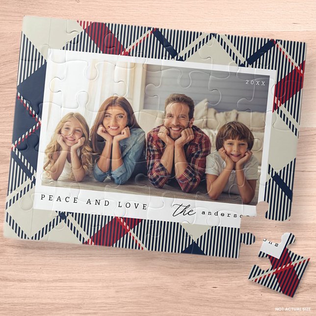 Puzzle Paix moderne et amour Photo de famille de Noël (Créateur téléchargé)