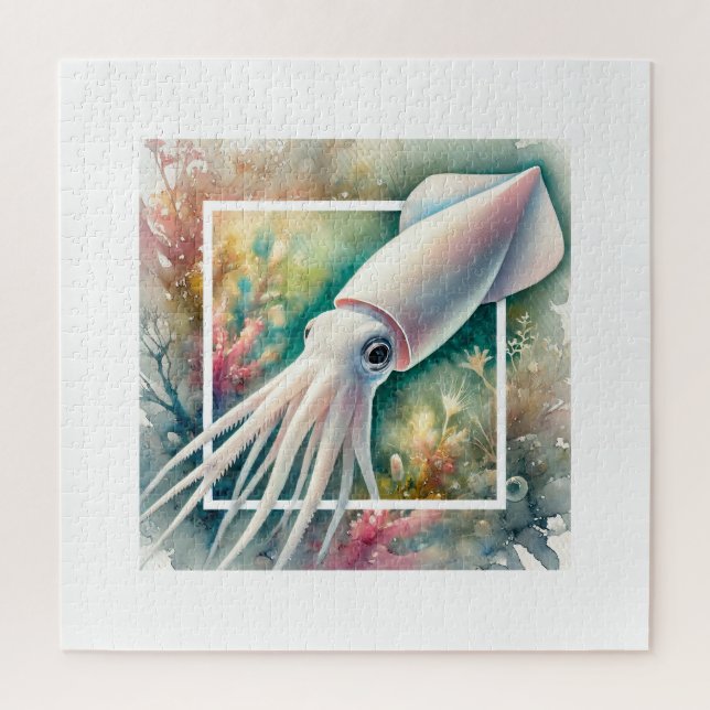 Puzzle Pale Squid 310724AREF105 - Watercolor (Vertical)