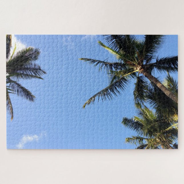 Puzzle Palmiers de plage exotiques d'Hawaï (Horizontal)
