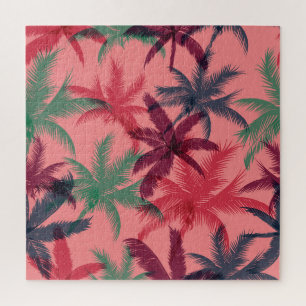 Puzzle Palmiers tropicaux : Motif sans couture