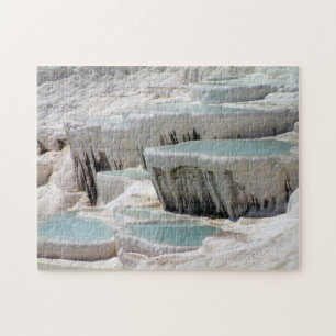 Puzzle Pamukkale Bleus & Blancs - Turquie