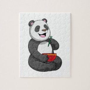 Puzzle Panda avec Bowl Ramen