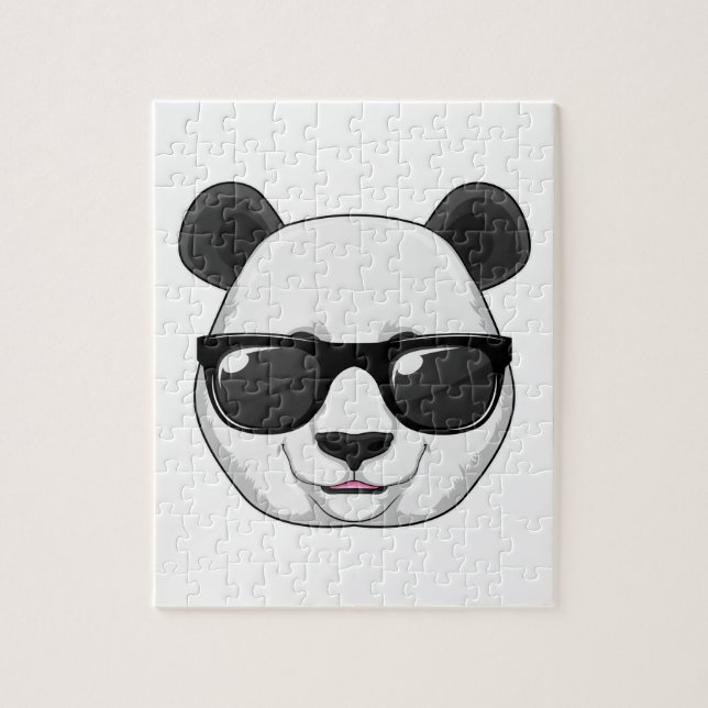 Puzzle Panda avec lunettes de soleil (Vertical)