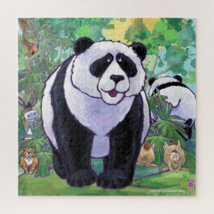 Puzzle Panda Bear Jungle Fun