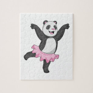 Puzzle Panda comme Ballerina au Ballet