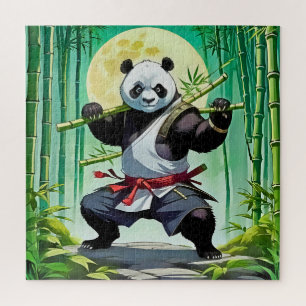 Puzzle Panda d'arts martiaux