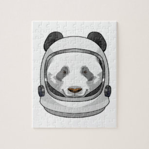 Puzzle Panda en astronaute avec casque