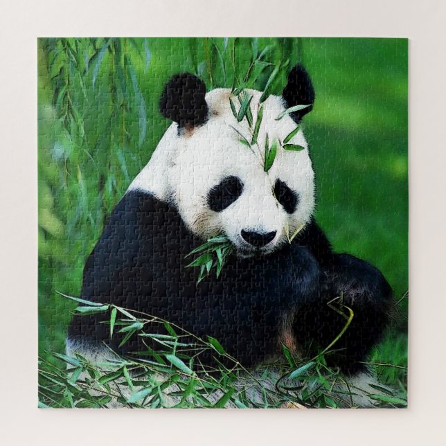 Puzzle Panda Manger Feuilles (Vertical)