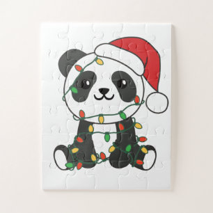 Puzzle Panda Noël Animaux Pandas Jigsaw Puzzl