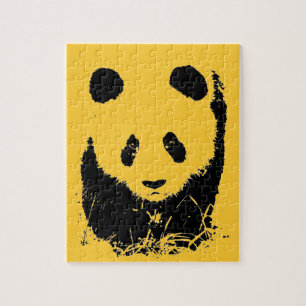 Puzzle Panda Pop Art