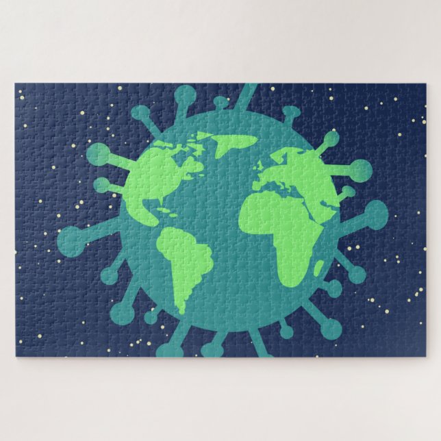 Puzzle Pandémie globale (Particule virale) (Infection vir (Horizontal)