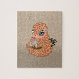 Puzzle Pangolin de bébé avec la fourmi