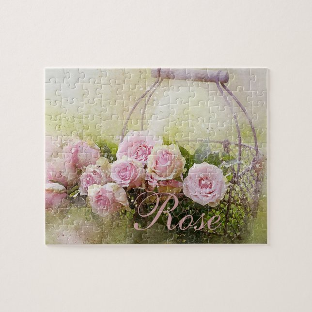 Puzzle Panier rose (Horizontal)