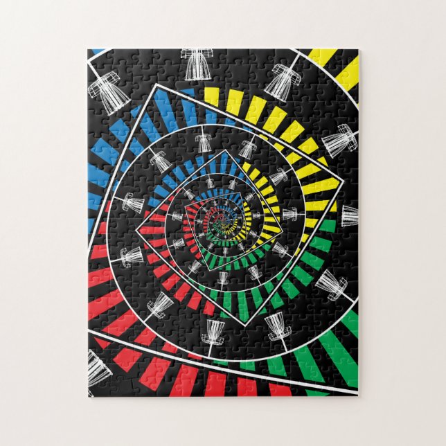 Puzzle Paniers de golf de disques tournants (Vertical)