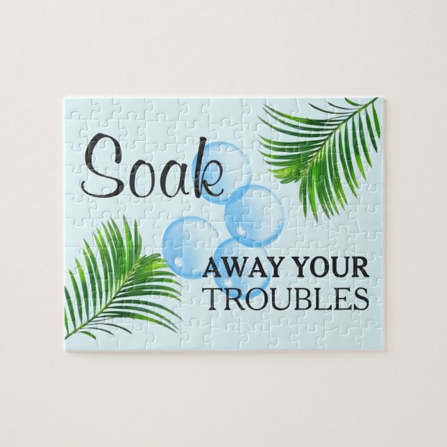 Puzzle Panneau de la salle de lavage pour motifs tropicau (Horizontal)