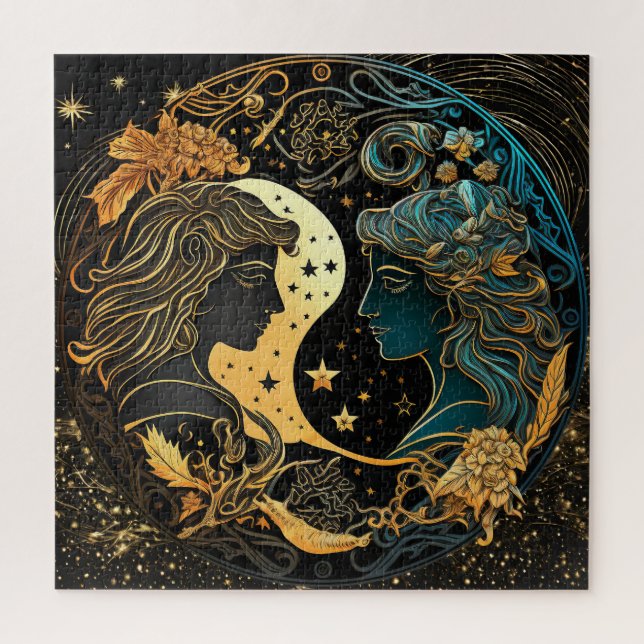 Puzzle Panneau Zodiac Gemini Puzzle, 20"x20" 676 pcs. (Vertical)